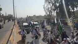 کراچی میں 'آزادی مارچ' کے قافلے